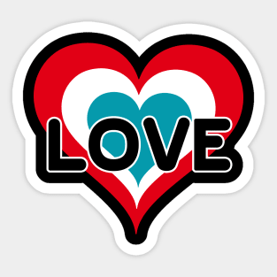 love unisex Sticker